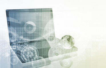 Tech Futuristic Business Chart