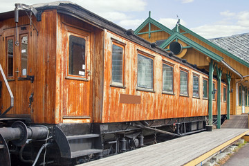 Obraz premium Old railway carriage