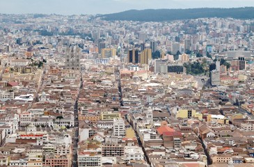 Obraz premium Quito, Blick vom Panecillo