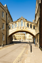 Fototapeta na wymiar Most Westchnień, Oxford, Oxfordshire, Anglia