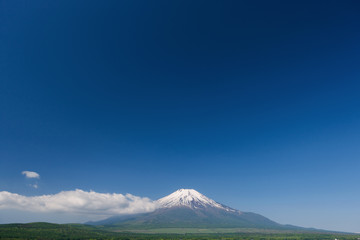 山中湖から見た富士山