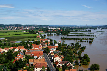 Fototapeta na wymiar Elbe powodzi