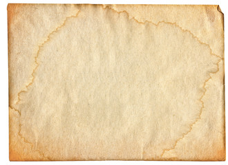 piece of stained paper