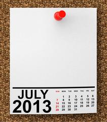 Calendar July 2013