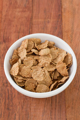 cereals in white bowl