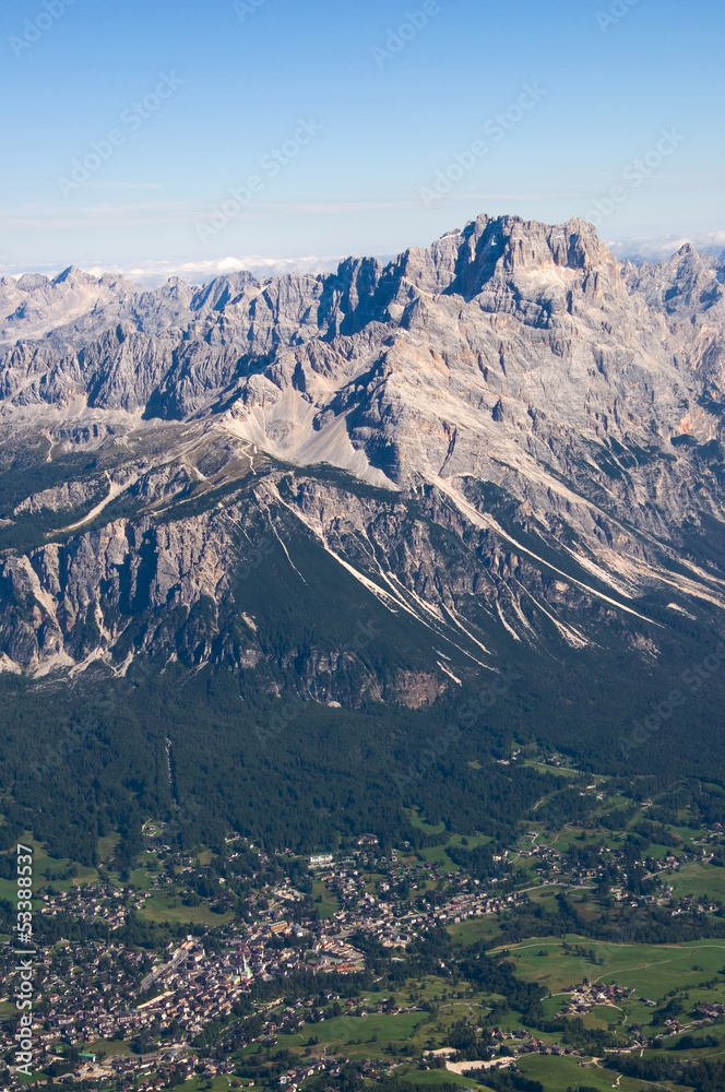 Sticker cortina d´ampezzo - dolomiten - alpen