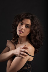 Naklejka premium Bellissima donna in lingerie