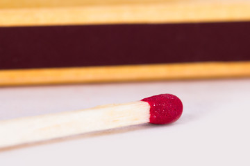 Red Match Against Matchbox