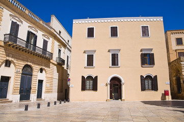Fototapeta na wymiar Historical palace. Brindisi. Puglia. Italy.