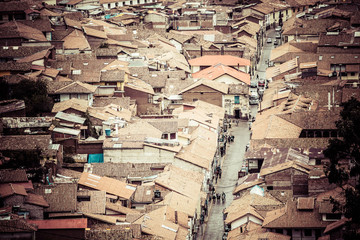 General view of the city of Cuzco, Peru