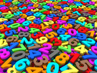 Background of numbers.