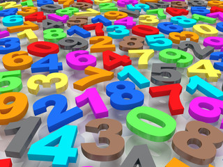 Fototapeta premium Background of numbers.