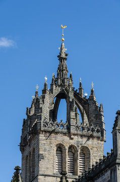 Detail of St. Giles Cathedral in Edinburgh, Scotland