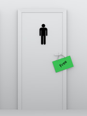 Fototapeta premium toilet for men free