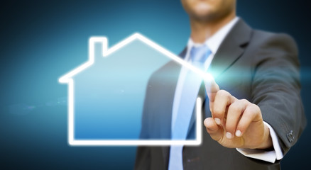 Businessman house concept