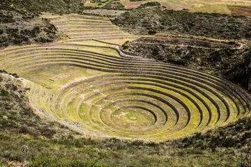 Rolgordijnen Peru,Moray,Inca circular terraces.Incas laboratory agriculture © Curioso.Photography