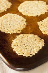 Homemade Baked Parmesan Cheese Crisp