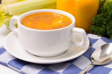 Fresh Vegetable Soup with Vegetables