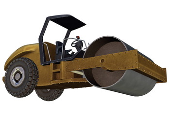 Naklejka premium Road roller