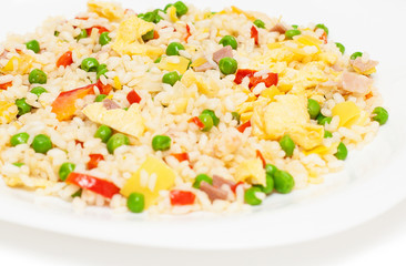 delicious fried rice on plate