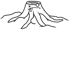 Dead Comic Tree Stump