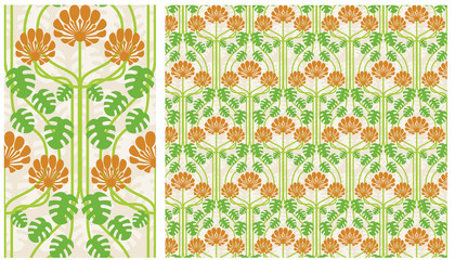 壁紙アールヌーボーd01