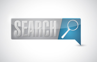 Search button illustration design
