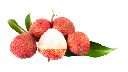 Ripe fruit of the lychee tree (Litchi chinensis)