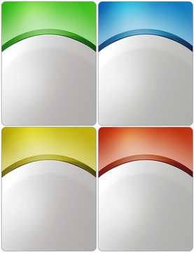 Stylish presentation of business poster  in four colors.