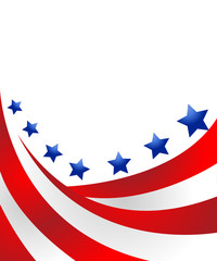 USA flag in style vector