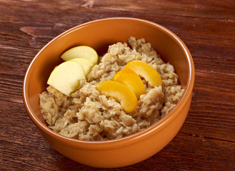 Oat porridge with  fruit