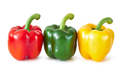 Three bell peppers
