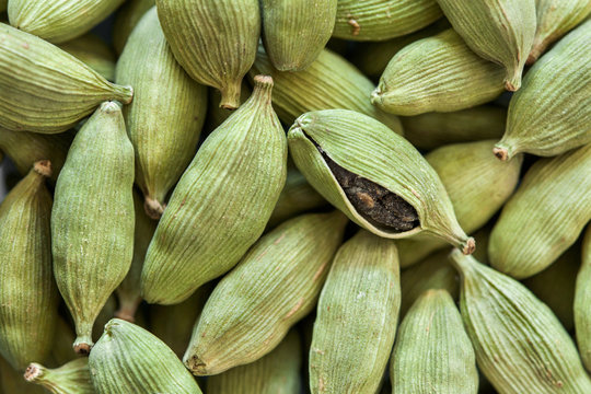 Close up od cardamon seeds