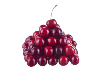 cherries isolated on white background