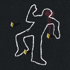 Crime scene illustration, vector - 53404595