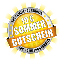 Icon Button 10 Euro Sommergutschein