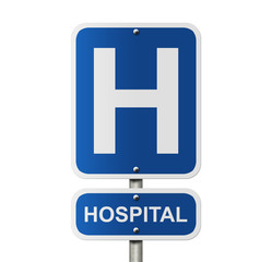 Fototapeta premium Hospital Sign
