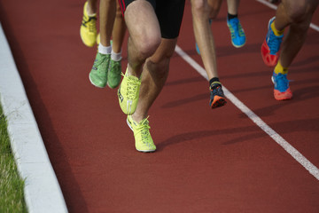 jambes de coureurs a pieds
