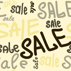 Sale Seamless Pattern