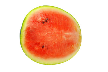 połówki arbuza na białym tle