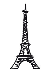 Fototapeta premium Tour Eiffel - illustration