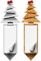 Stylized Christmas Tree Vertical Banners