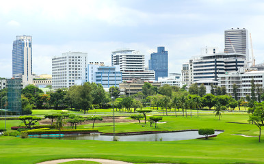 The city view of Bangkok, Thailand