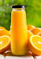 bottle of orange juice