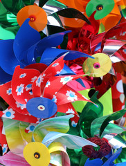 colorful pinwheels for sale in toy store