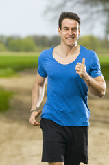 Fototapeta premium man jogging