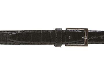 Black leather belt