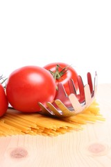 Tomaten und Spaghetti