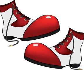 Rolgordijnen Boots for the clown. Cartoon © liusa