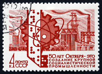 Postage stamp Russia 1967 Industrial Progress